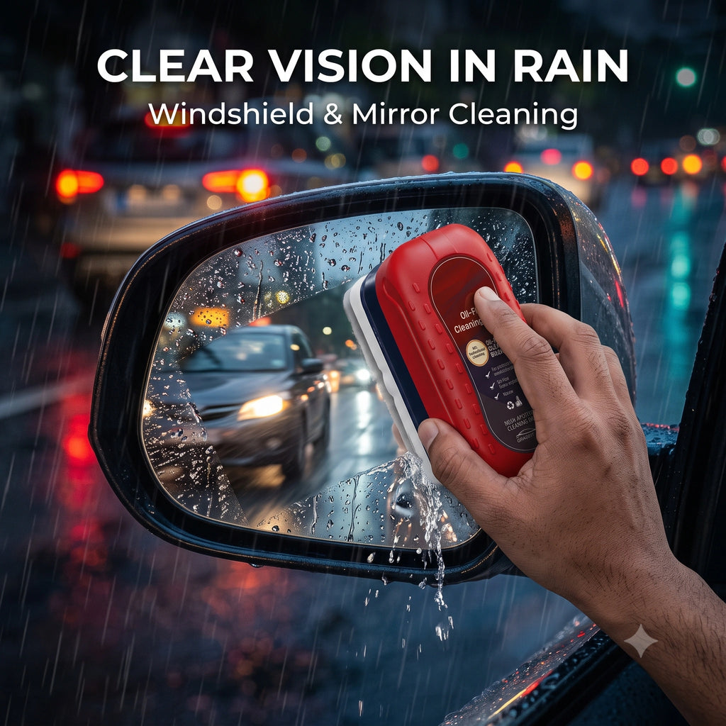 ClearView — Oil Film Cleaning Brush | Windshield Defogger | Anti-Glare  Sponge