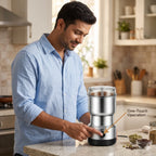 BlendPro -  Compact Electric Grinder | Coffee, Chutney & Spices | Easy Storage