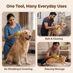 PetSpa™ - Pet Grooming Brush | Steam Spray | | Gentle Massage | Soft Bristles