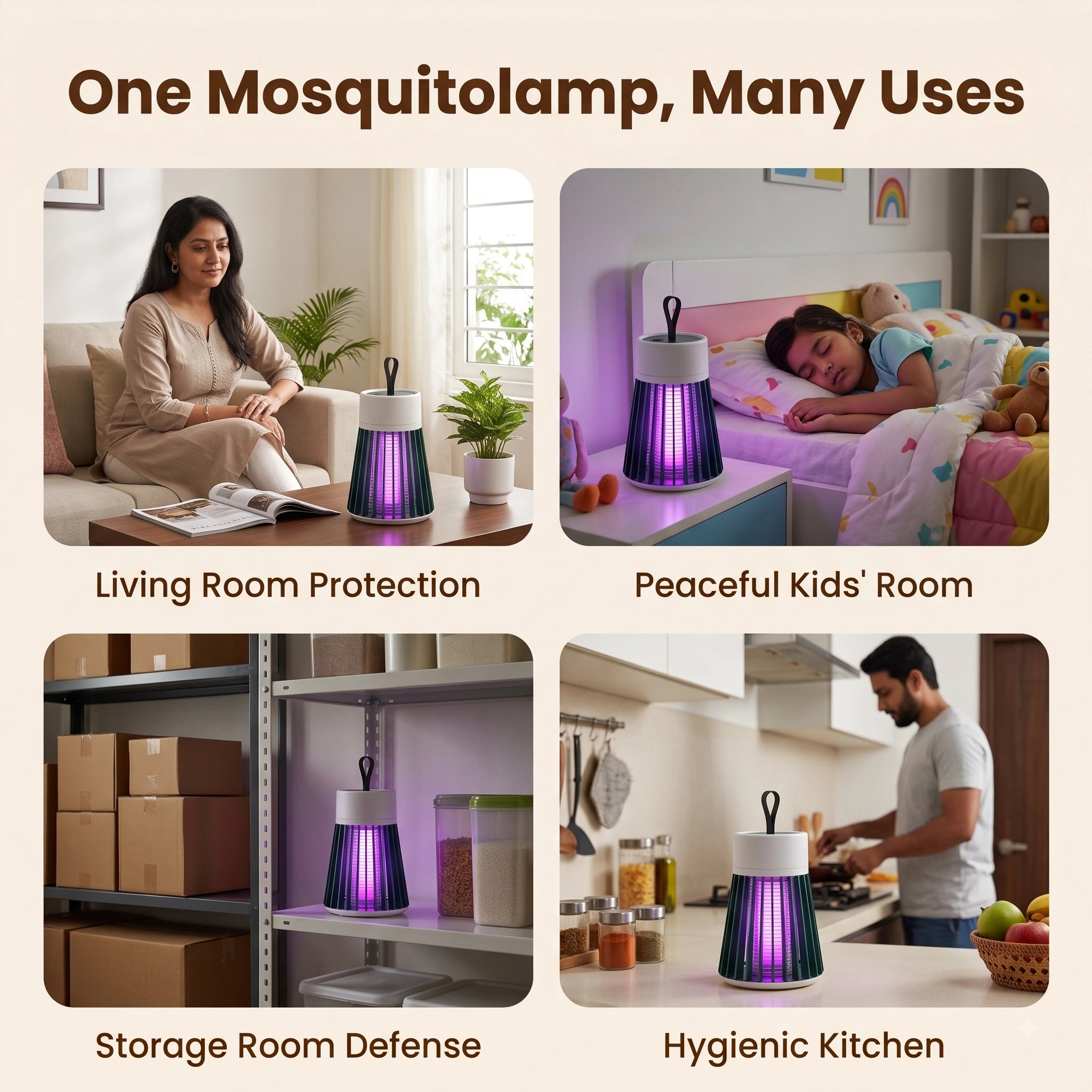 BugBuzz — UV Mosquito Trap | Silent Indoor Protection | USB Powered