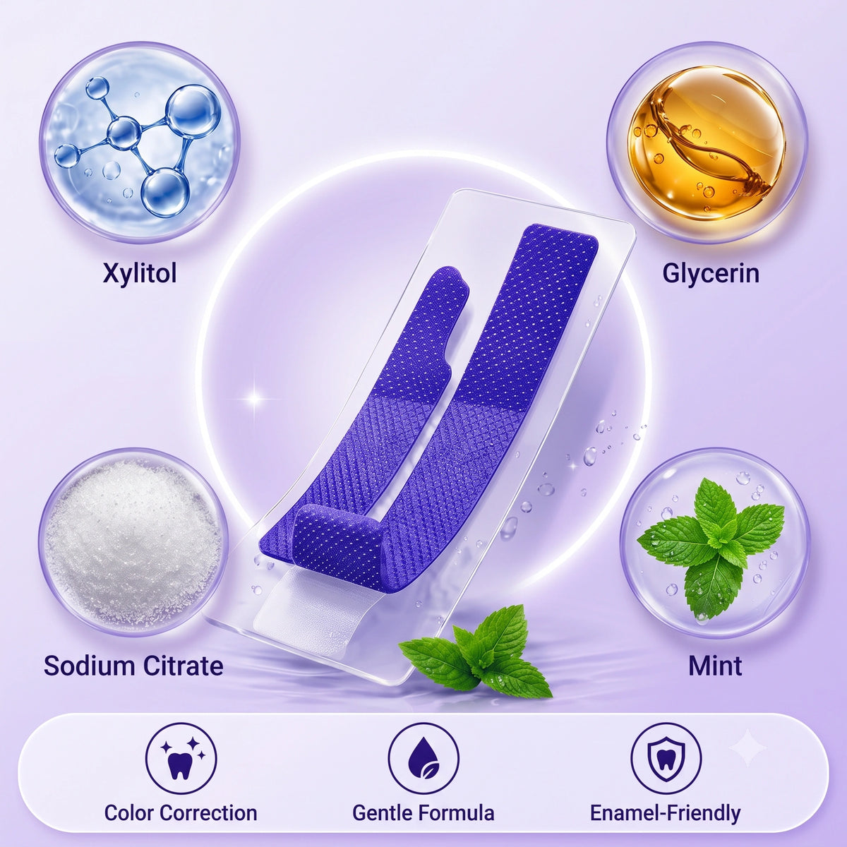 AuraWhite - Teeth Brightener & Whitener | Color-Corrector | Stain-Eraser-Strips