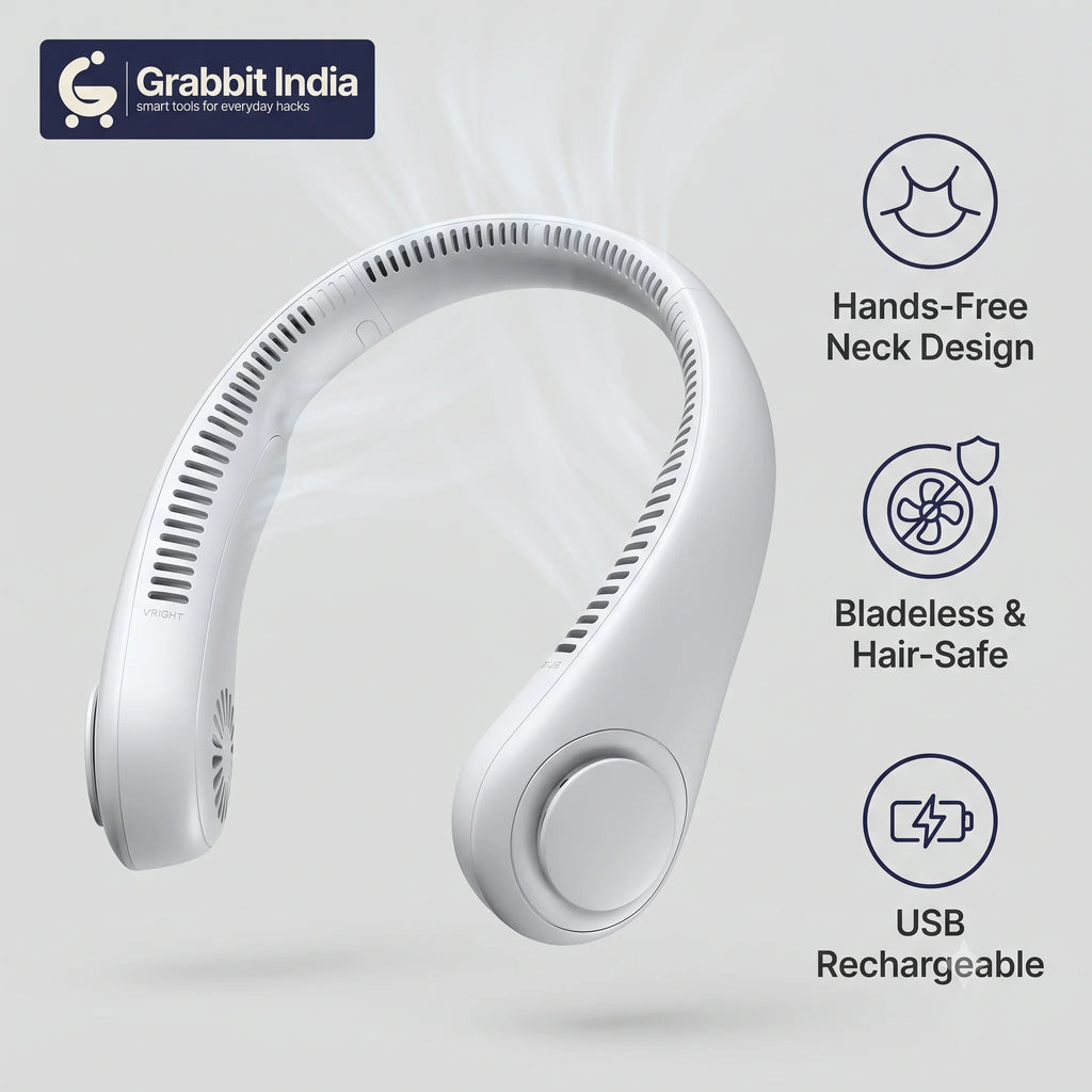 NeckFan - Rechargeable Neck Fan | 360° Airflow | 3 Speeds