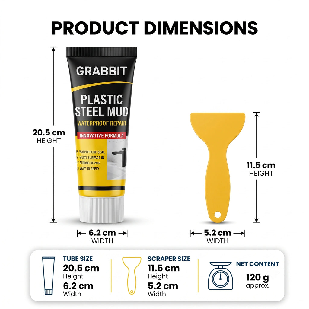 FixStick— Plastic Still Mud | Leak Repair | Waterproof Paste | Easy Application