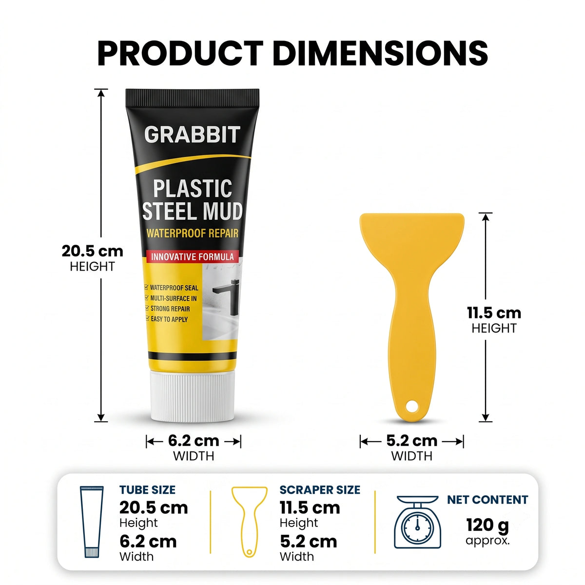 FixStick— Plastic Still Mud | Leak Repair | Waterproof Paste | Easy Application