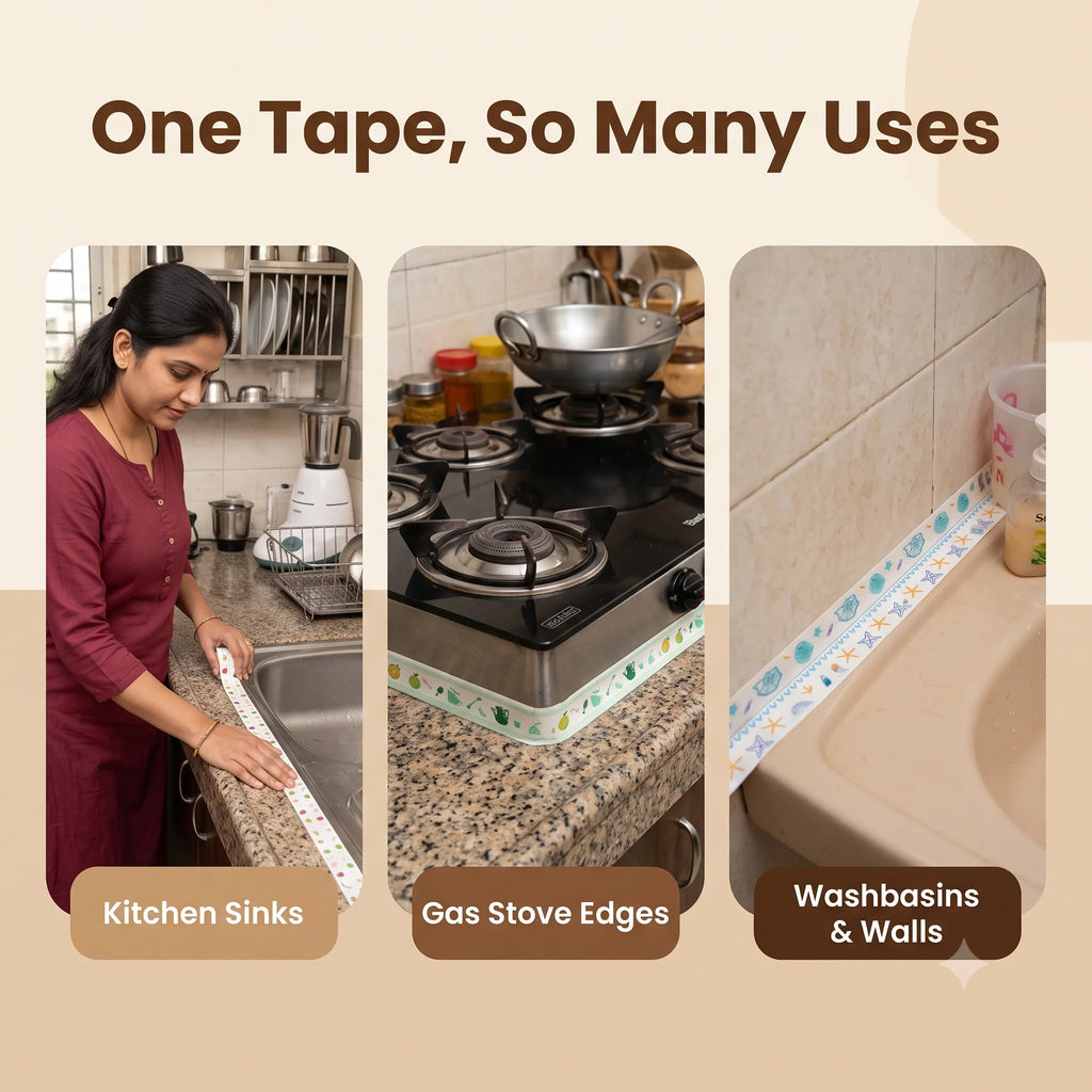 EdgeGuard™ - Gap Seal Tape | Waterproof Strip | Easy Cut & Stick