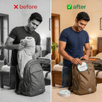 TravelTowel — Pocket-Size Cotton Towel | Expands with Water | 56 × 28 in