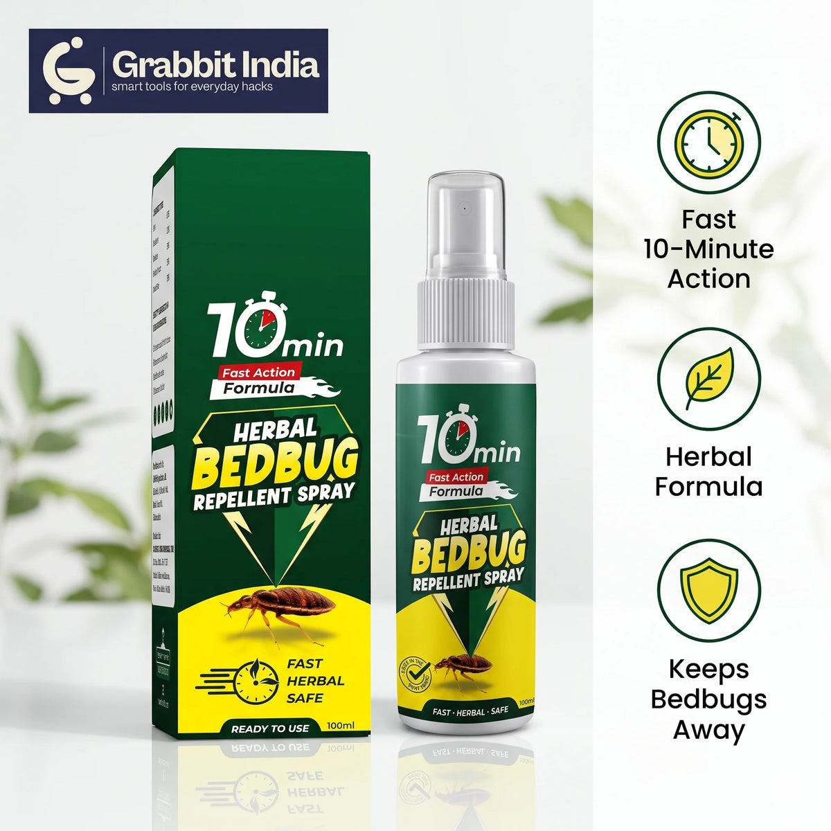 BugShield - Bedbug Spray | Ready-to-Use Formula | | Easy Application |  100ml