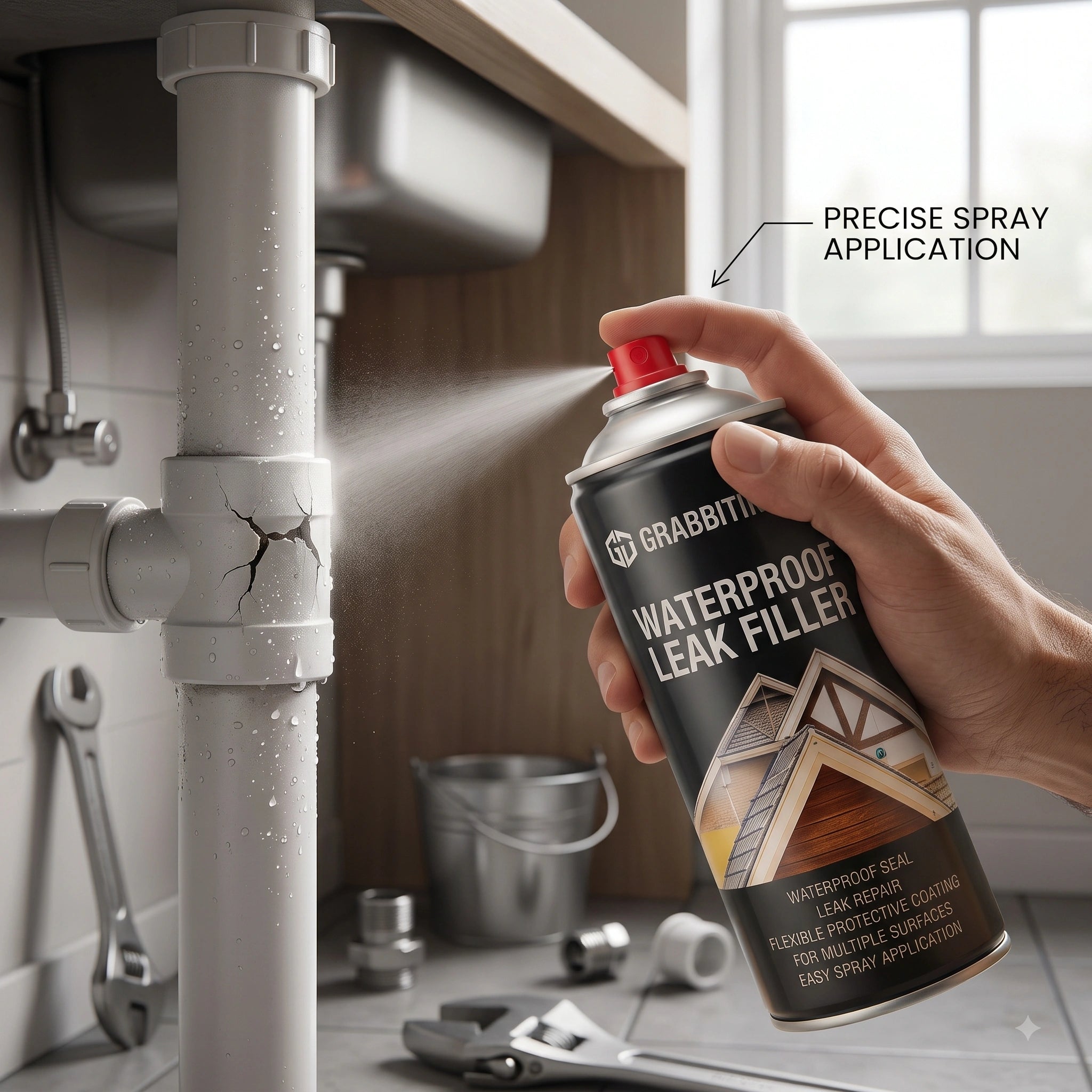 WaterSealSpray — Crack Repair Spray | Waterproof |Multi-Surface Protective