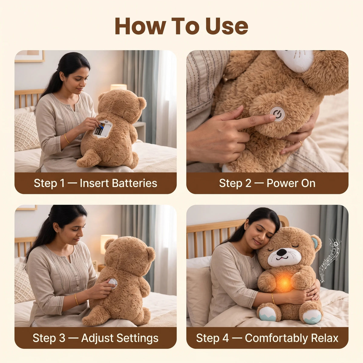 RestBuddy -  Plush Toy | Relaxing Rhythm | Breathing Motion | Warm Light