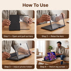 MaxVision— Mobile Magnifier | Cinema-Like Display| Adjustable Angle |Travel Friendly