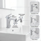 RotatingTapExtension -  Multi-Mode Water Flow | 3-Way Spray Head | Rust Resistant
