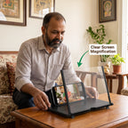 MaxVision— Mobile Magnifier | Cinema-Like Display| Adjustable Angle |Travel Friendly