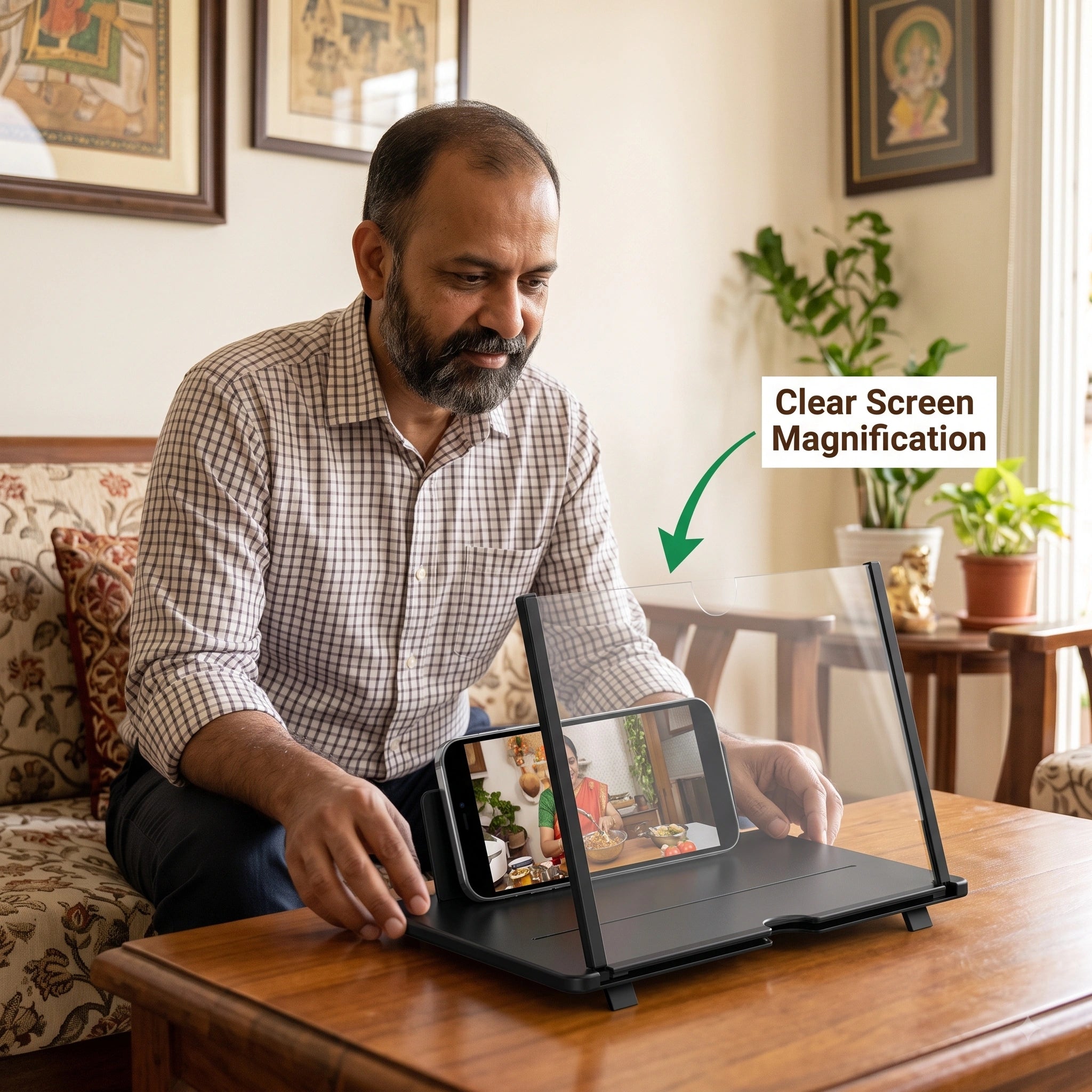 MaxVision— Mobile Magnifier | Cinema-Like Display| Adjustable Angle |Travel Friendly