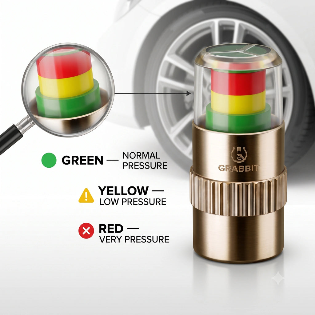 PressureCap — Air Valve Caps | Color Indicator |  Universal Fit