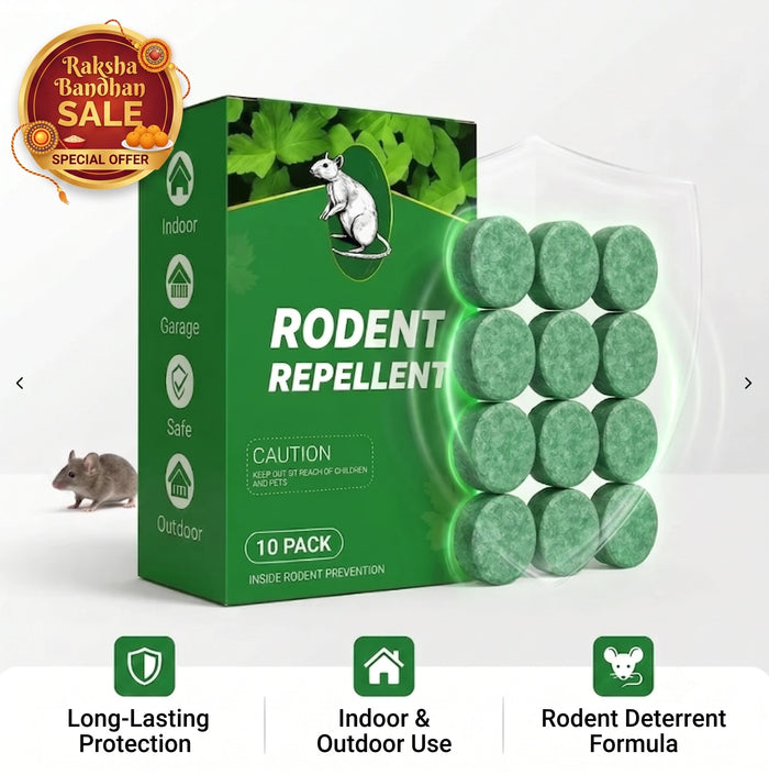 HomePestGuard™ - Rodent & Pest Repellent Tablets | Peppermint Infused | No-Kill Formula | Upto 30 Days Protection
