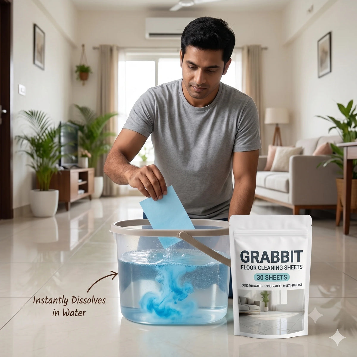 MopEase™ - Cleaning Sheets | Quick Dissolve | Fresh Finish