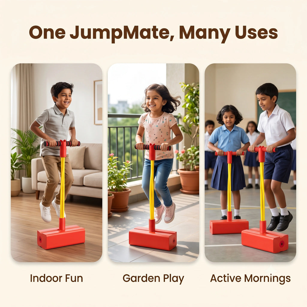 BounceMate - Kids Hopper Toy | Built-In Squeaker | Fun Physical Active Play | Indoor & Outdoor