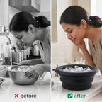 FacePlunge™ - Facial Ice Bath Bowl | Built-In Ice Cube |  Flexible Silicone