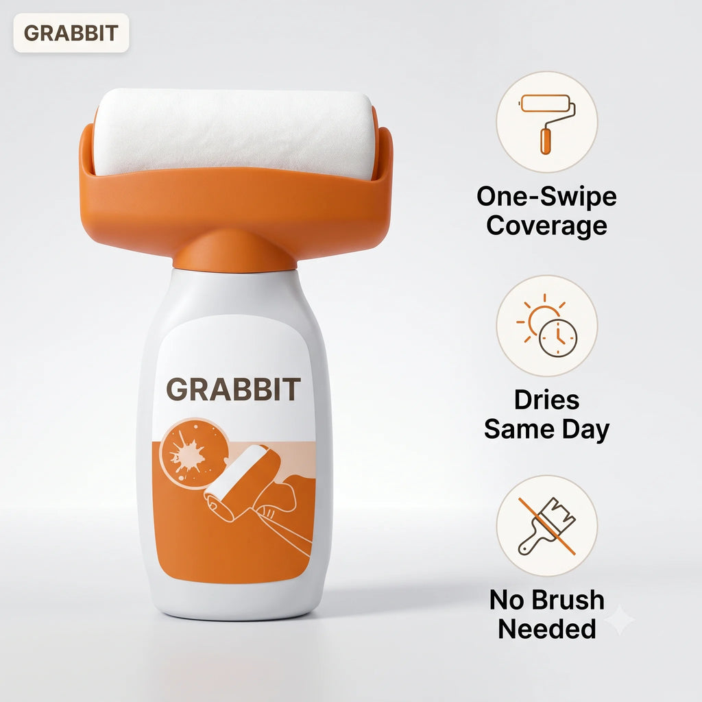 WallCare - Damage Wall Repair | Built-In Roller | Quick Touch-Ups | Easy Application