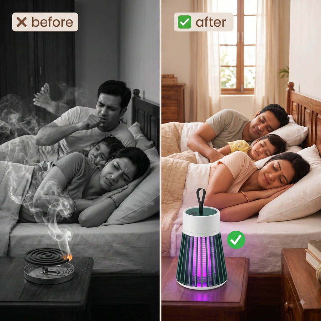BugBuzz — UV Mosquito Trap | Silent Indoor Protection | USB Powered