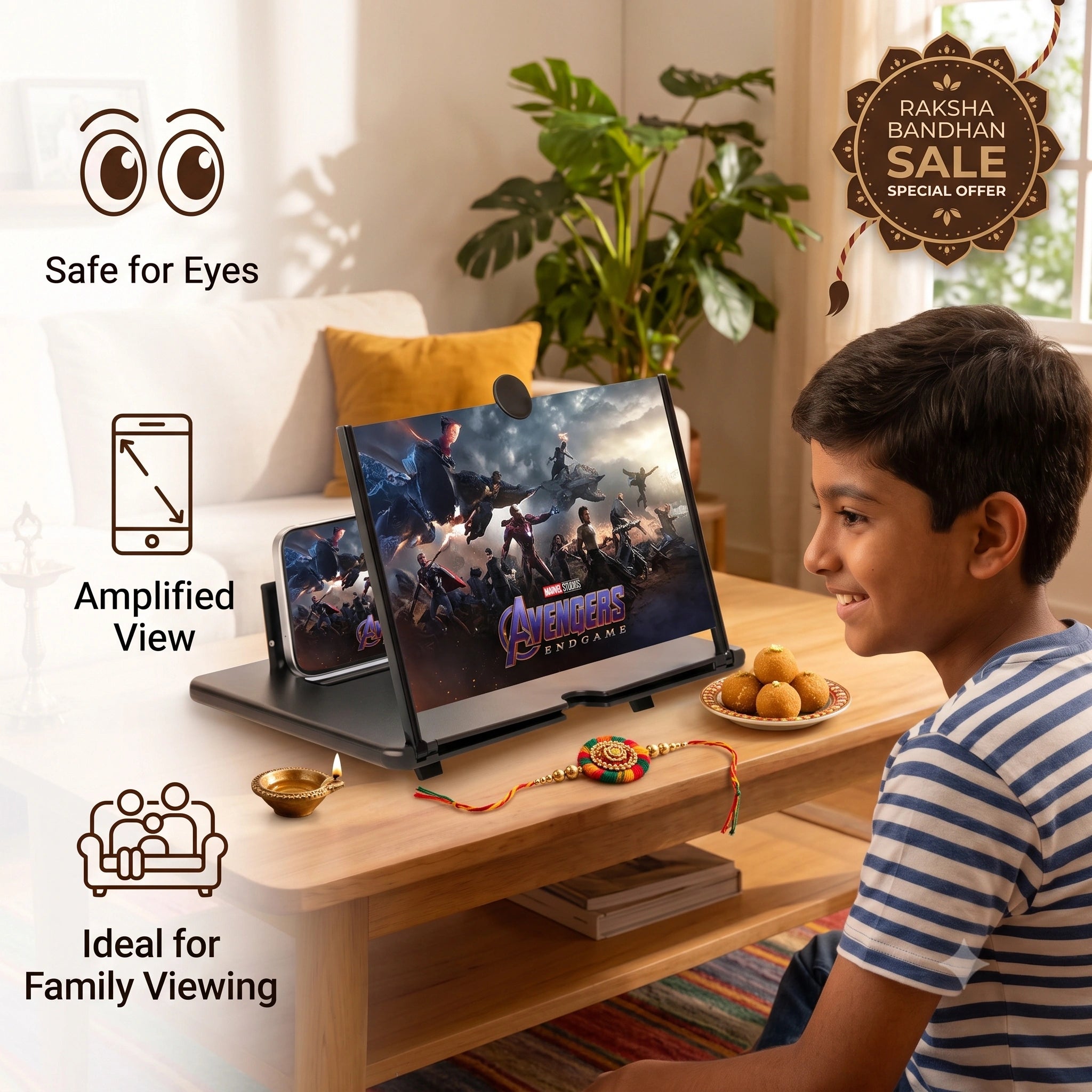 MaxVision— Mobile Magnifier | Cinema-Like Display| Adjustable Angle |Travel Friendly