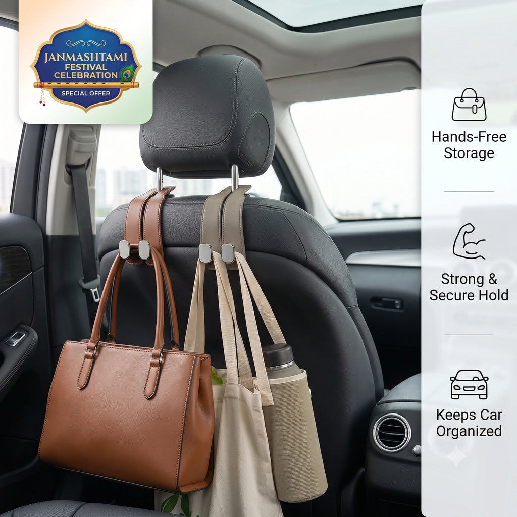 BagBuddy™ — Car Headrest Bag Hook