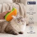 PetSpa™ - Pet Grooming Brush | Steam Spray | | Gentle Massage | Soft Bristles