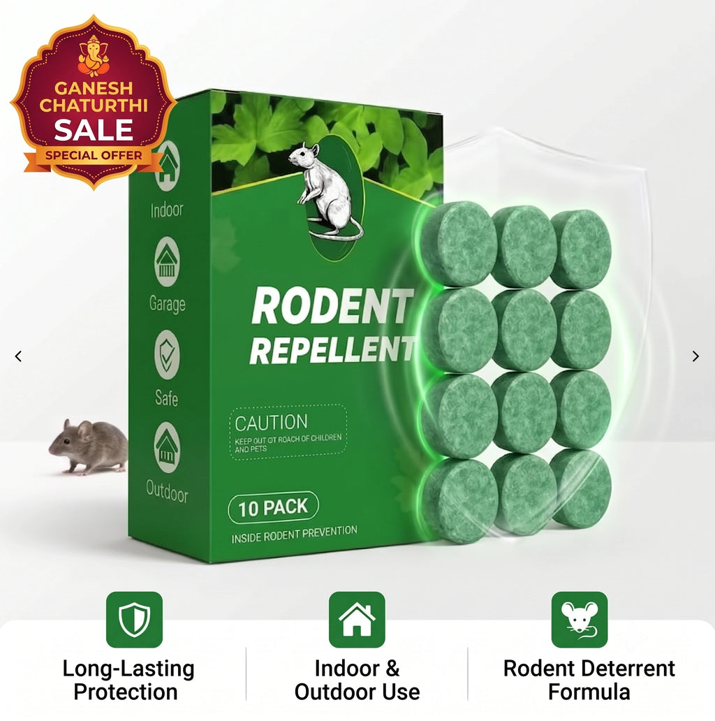HomePestGuard™ - Rodent & Pest Repellent Tablets | Peppermint Infused | No-Kill Formula | Upto 30 Days Protection