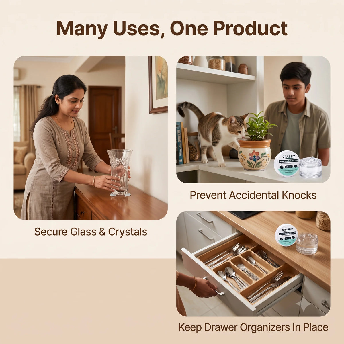 DecoHold™ - Display Mount  Exhibit Gel | | Secure Hold |  Non-Residue