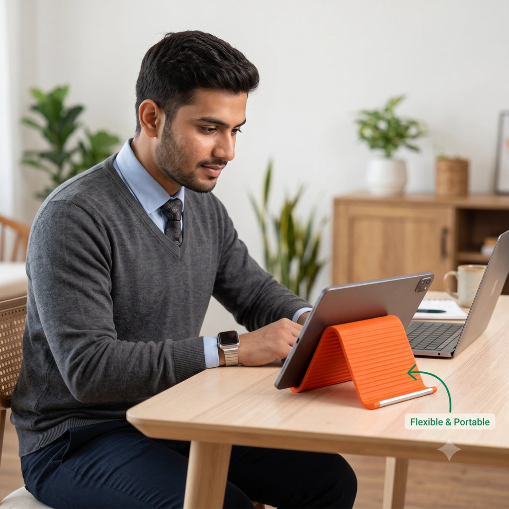 FlexiStand — Flexible Phone Stand | Multi-Angle Adjustable | Portable Design