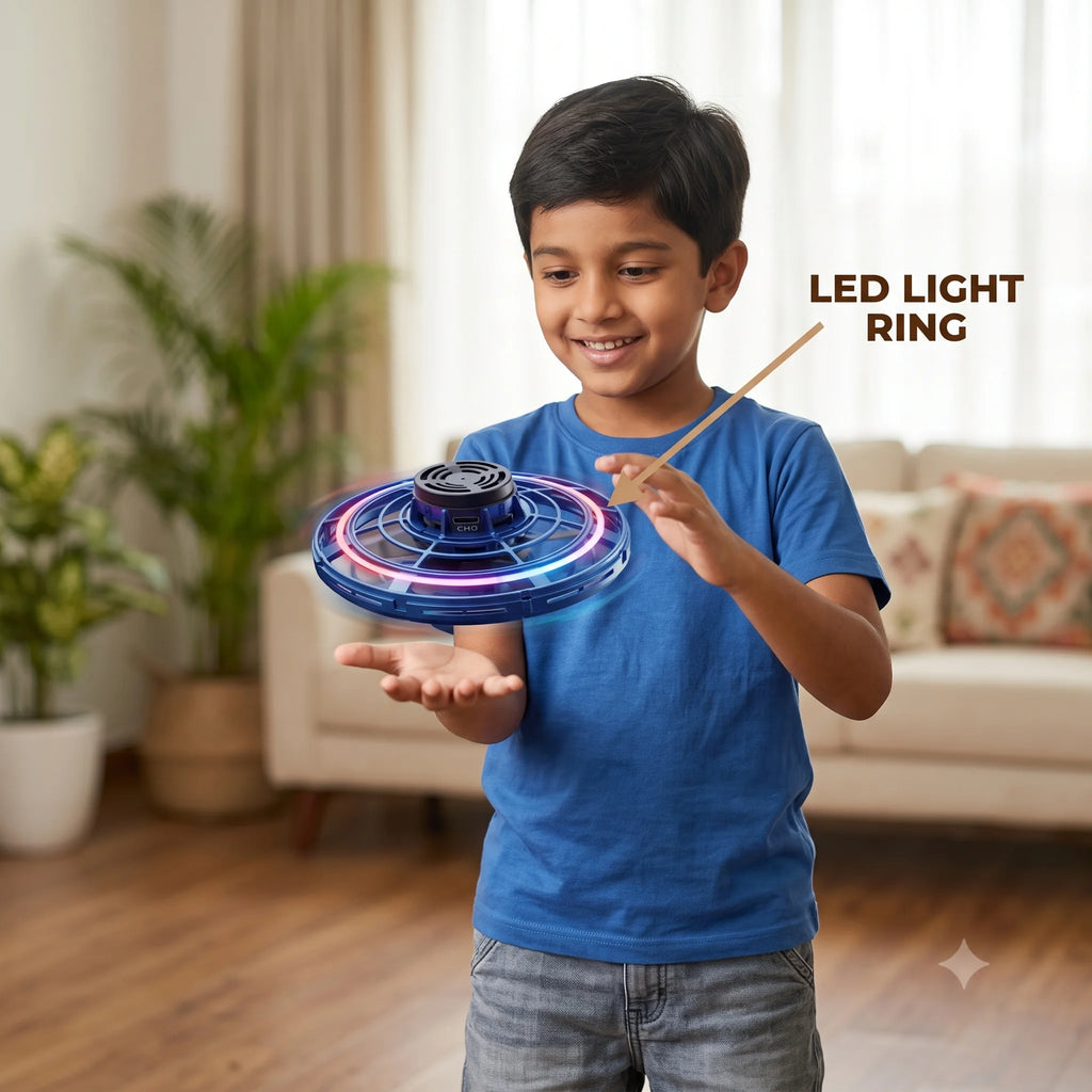 Flynova — Flying Spinner | LED Lights | Hand Controlled | Rechargeable