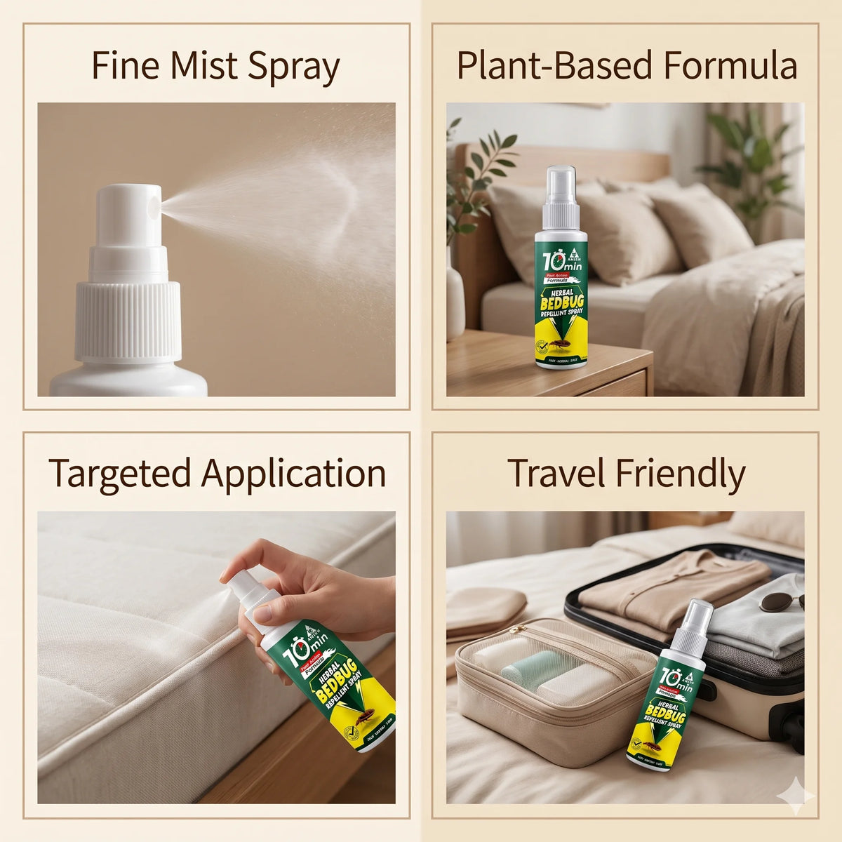 BugShield - Bedbug Spray | Ready-to-Use Formula | | Easy Application |  100ml