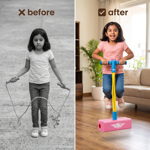 BounceMate - Kids Hopper Toy | Built-In Squeaker | Fun Physical Active Play | Indoor & Outdoor