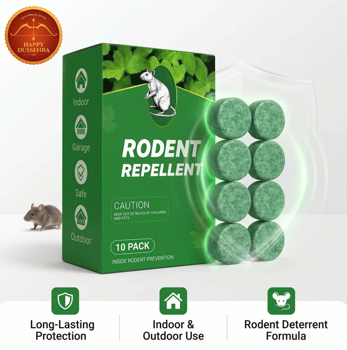 HomePestGuard™ - Rodent & Pest Repellent Tablets | Peppermint Infused | No-Kill Formula | Upto 30 Days Protection
