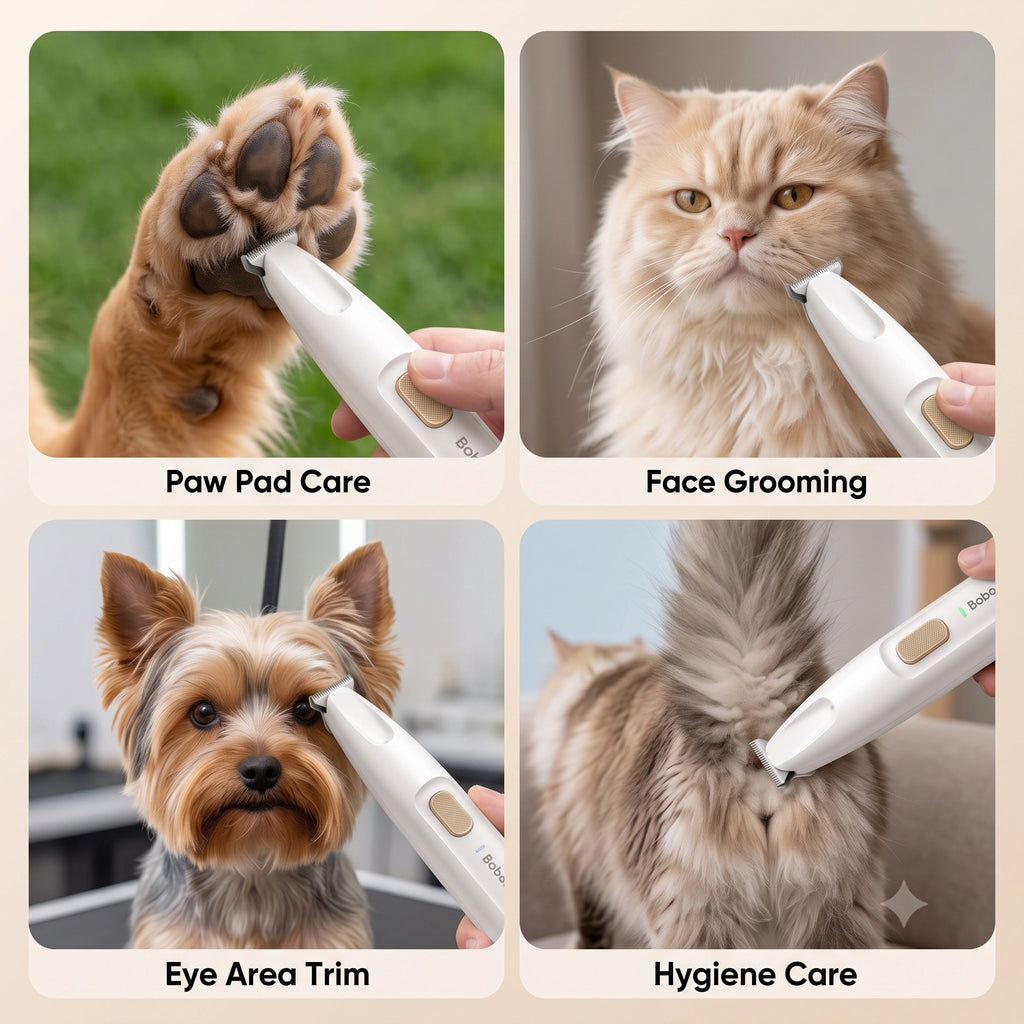 PawTrim - Pet Hair Trimmer | Low Noise | Compact & Rechargeable | Waterproof