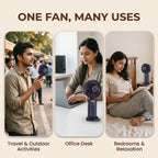 PocketFan- Foldable Handheld Fan | Desk Use | 5 Speeds
