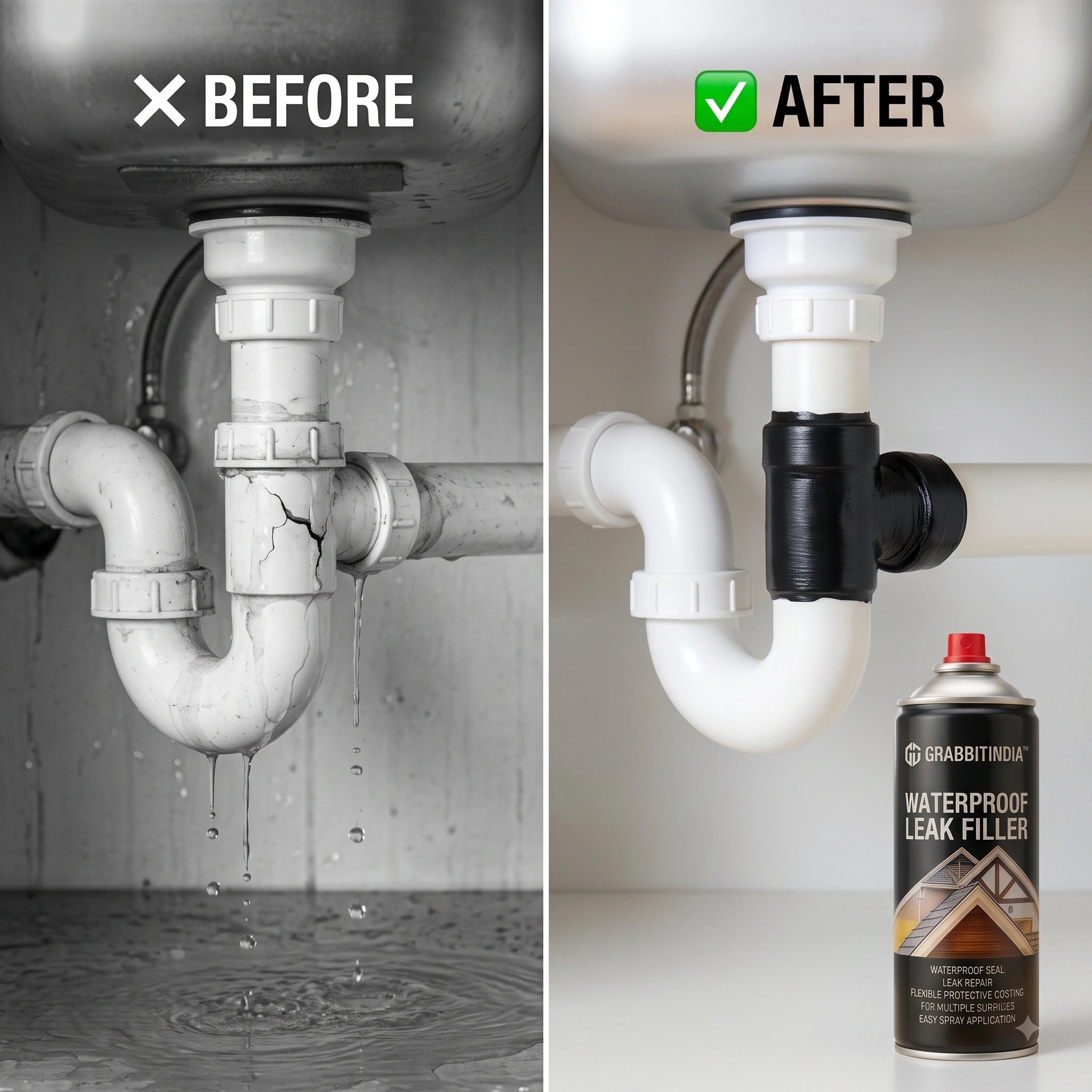 WaterSealSpray — Crack Repair Spray | Waterproof |Multi-Surface Protective