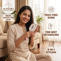 AirComb™ — Electric Steam Brush | Lightweight ABS Design | Air-Padded Massage