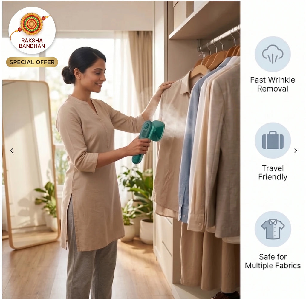 PressPro™ - Handheld Steam Iron | Garment Steamer | 30-Sec Wrinkle-Free