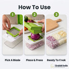 SmartChop -  15-in-1 Vegetable Chopper | Steel Blades | Catch Container