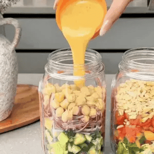 MealJar — Salad & Meal Prep Jar | Side Opening | Portable Design