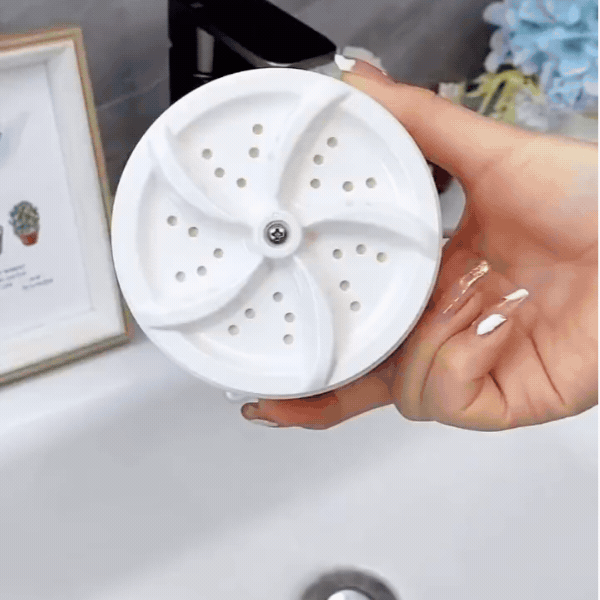 TurboSpin™ - Mini Ultrasonic Washer | 360° Cleaning | Travel-Friendly
