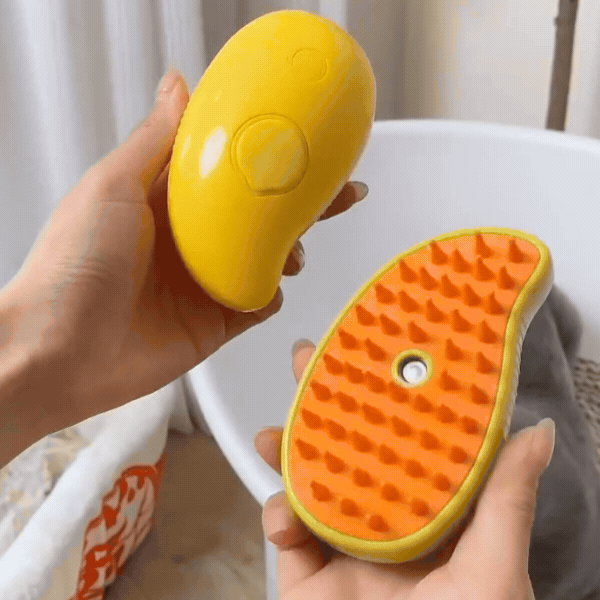 PetSpa™ - Pet Grooming Brush | Steam Spray | | Gentle Massage | Soft Bristles