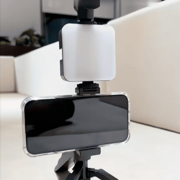 VlogPro - 6-in-1 Vlogging Kit | Flexible Tripod |  LED Light |  Remote Control