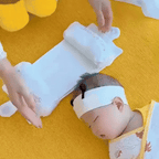 HeadHug™ - Baby Head Support Pillow | Adjustable Ergonomic Fit | Soft Cotton Comfort